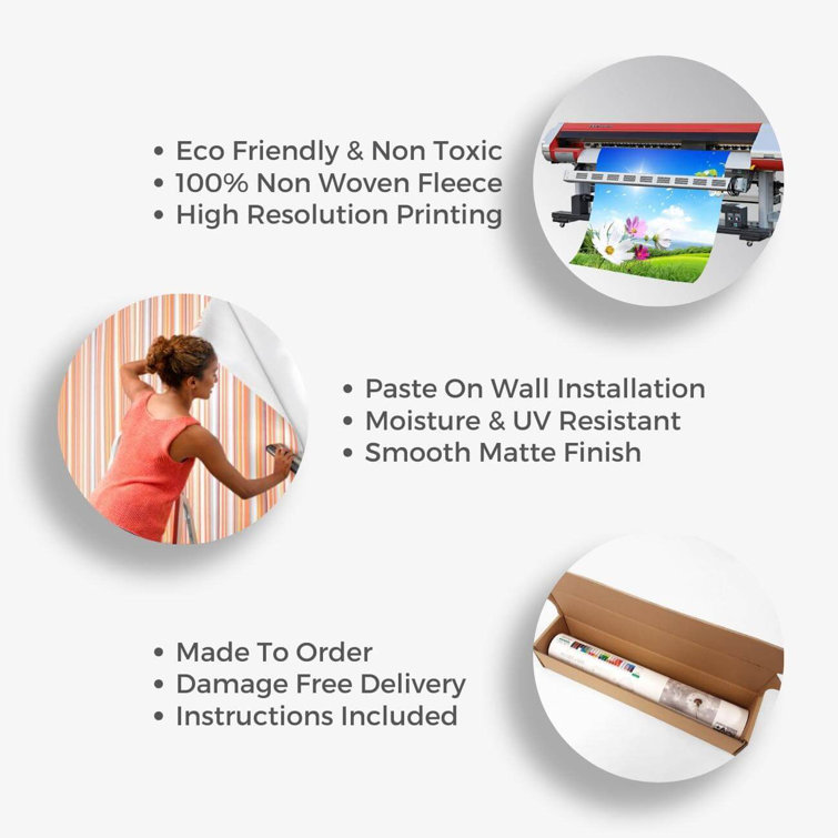 17 Stories Brick Wall Mural Wayfair